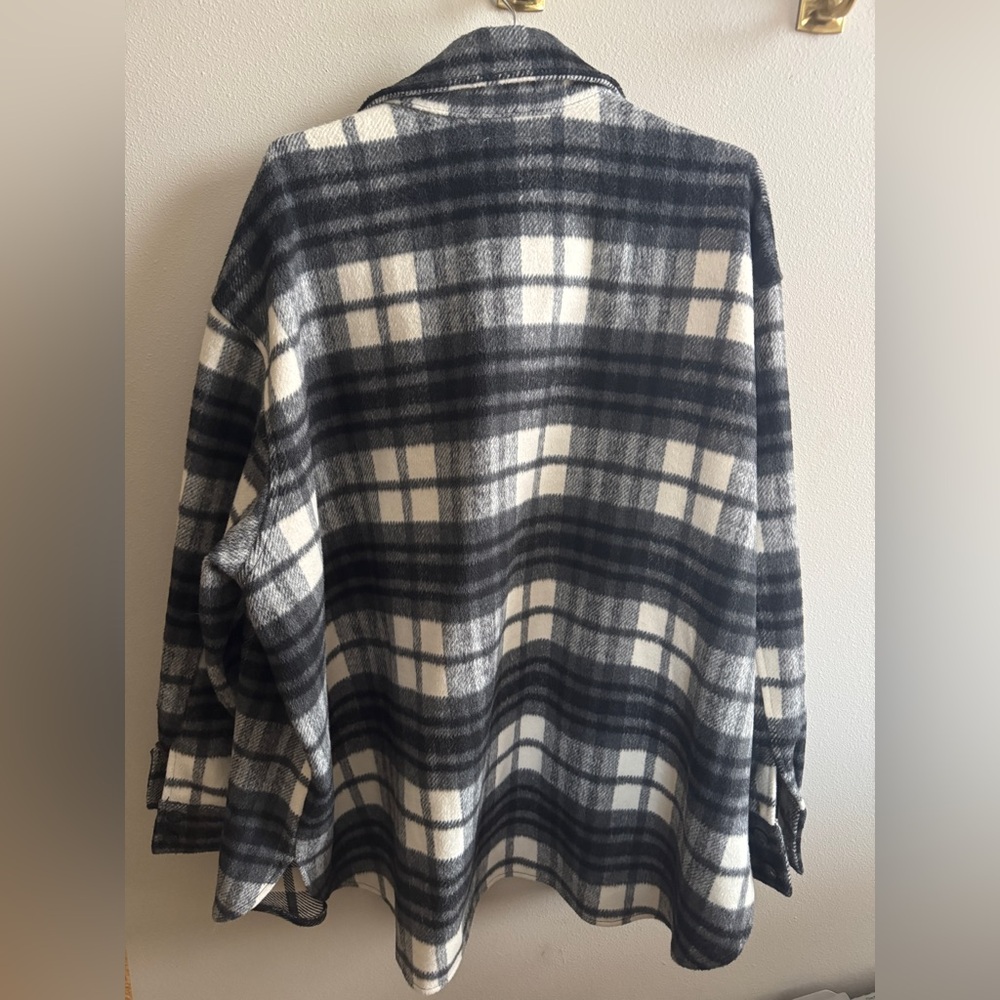 H&M Black and White Utility Shacket - Size   XXL - Picture 3 of 4